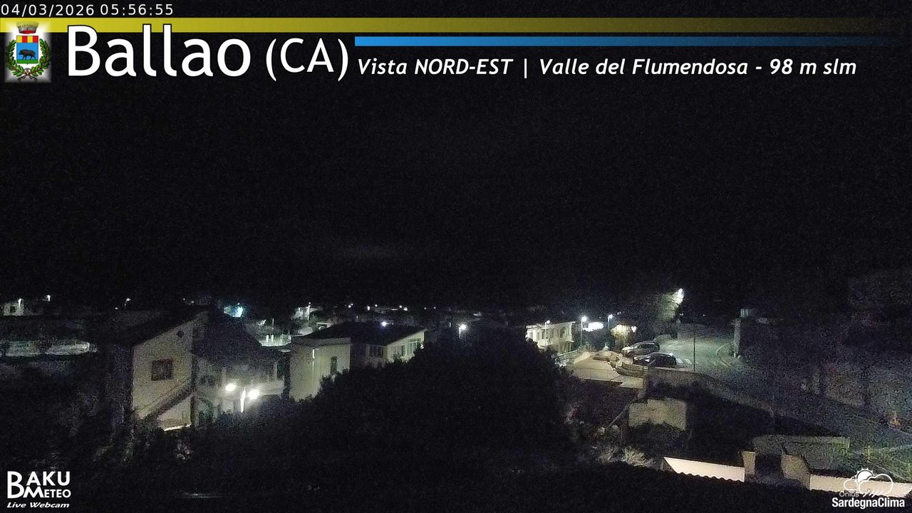 time-lapse frame, Ballao webcam