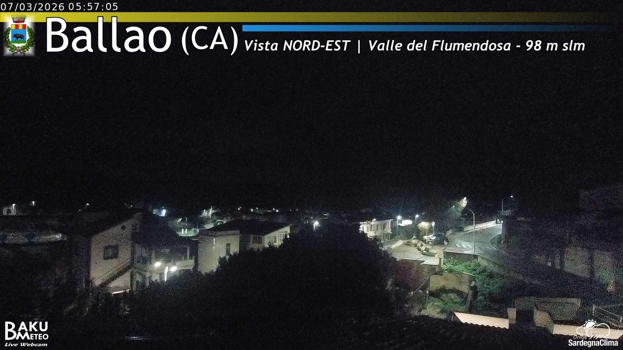 time-lapse frame, Ballao webcam