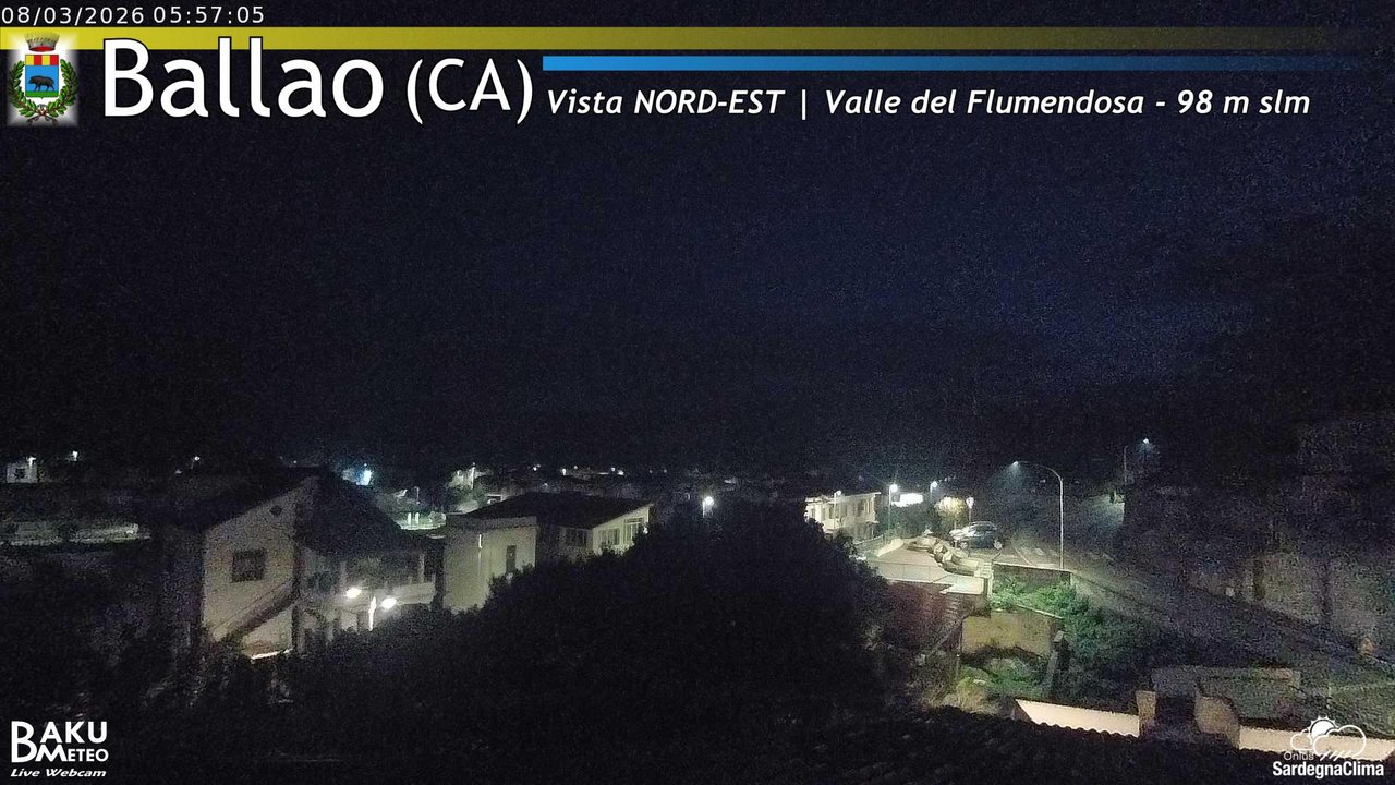 time-lapse frame, Ballao webcam