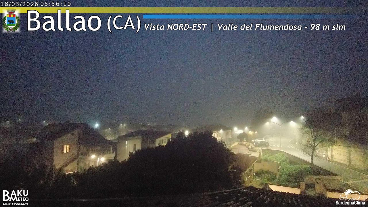 time-lapse frame, Ballao webcam