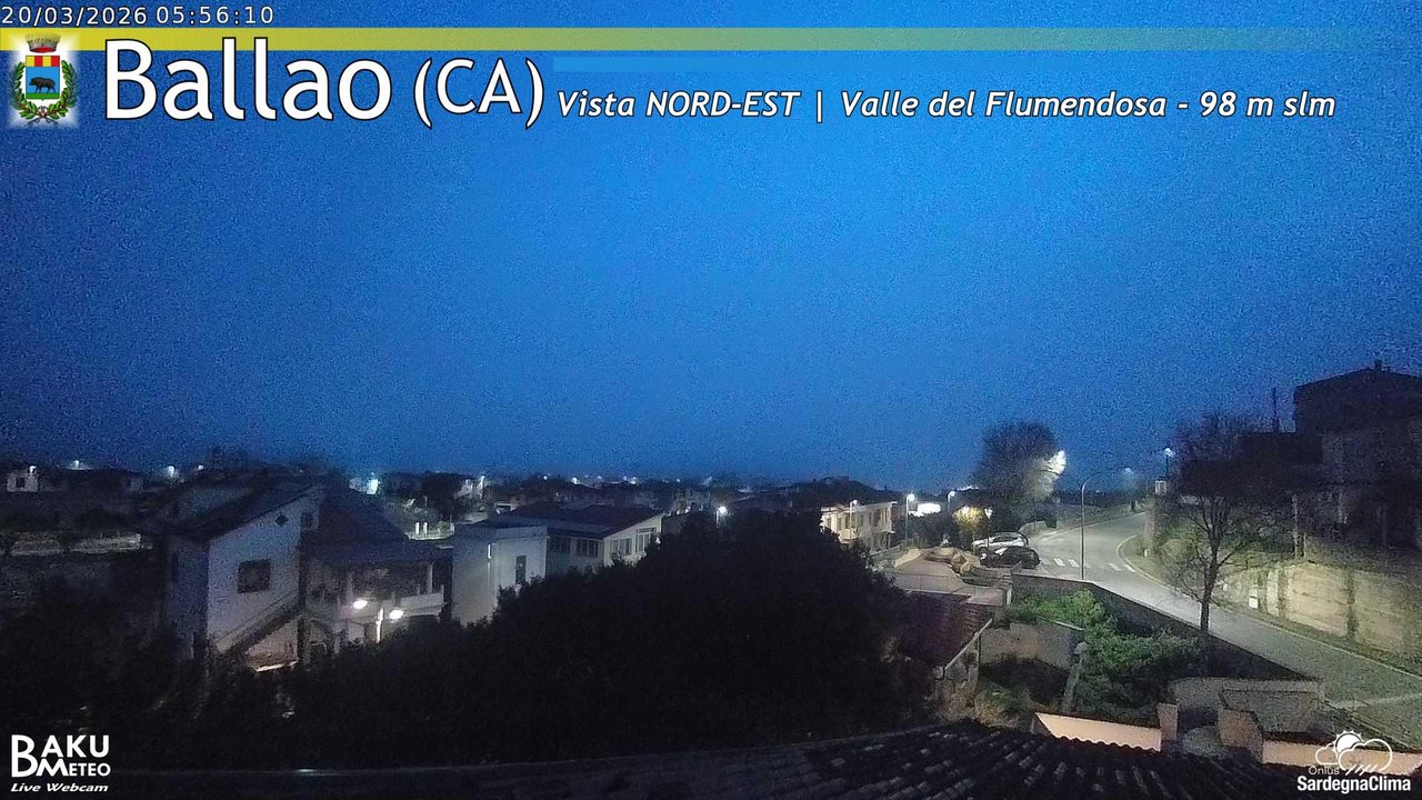 time-lapse frame, Ballao webcam