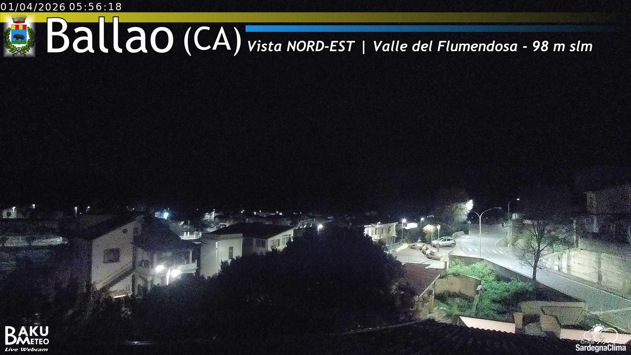 time-lapse frame, Ballao webcam