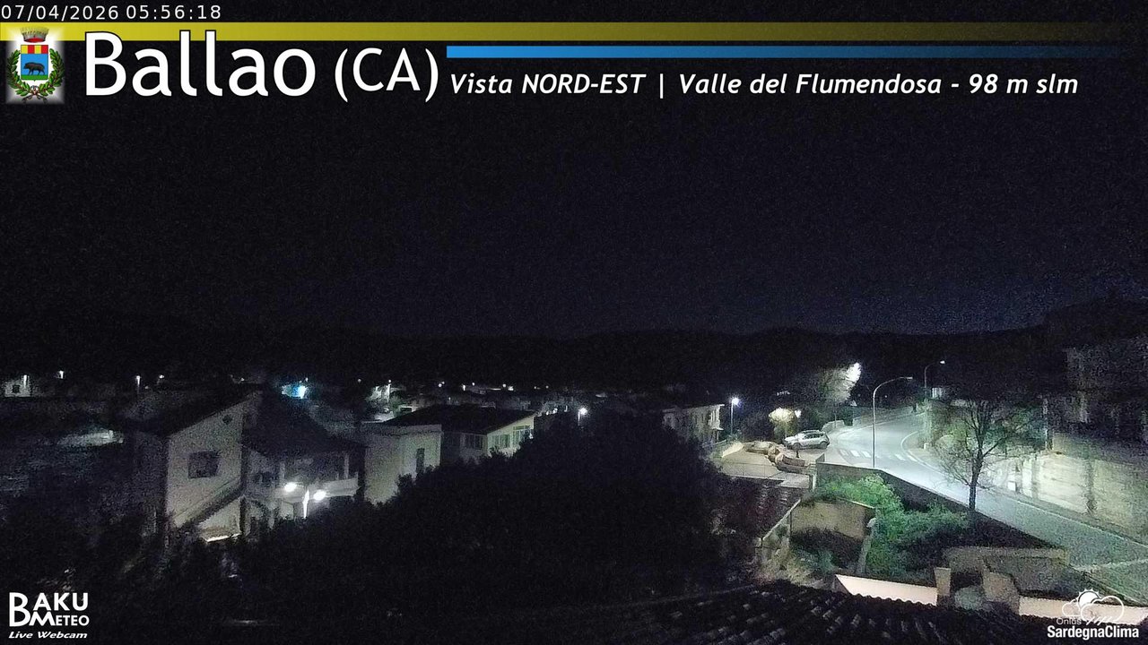 time-lapse frame, Ballao webcam