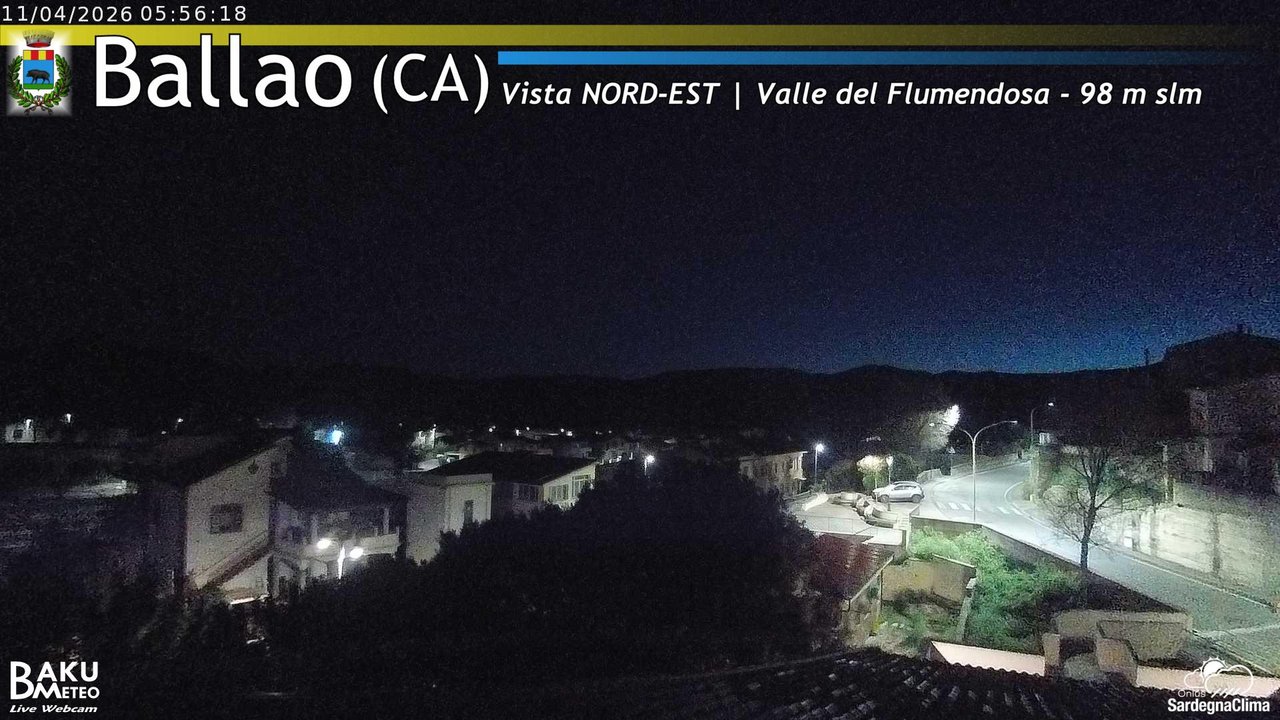 time-lapse frame, Ballao webcam