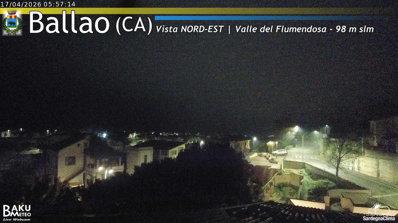 time-lapse frame, Ballao webcam