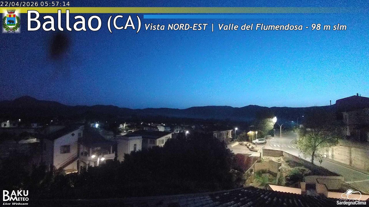 time-lapse frame, Ballao webcam