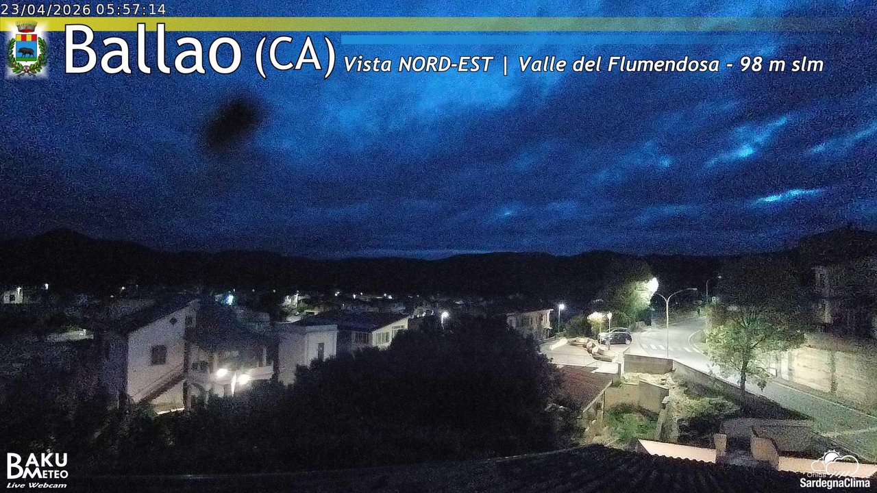 time-lapse frame, Ballao webcam