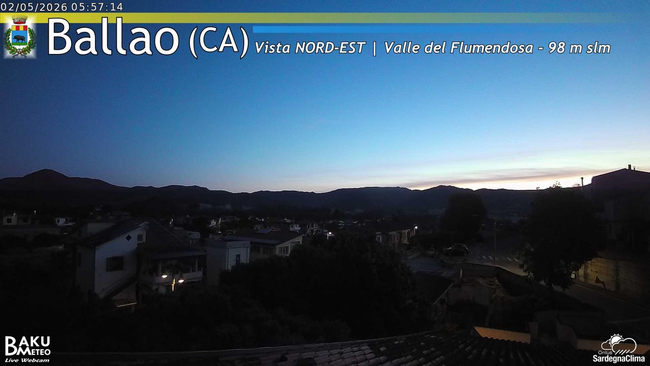 time-lapse frame, Ballao webcam