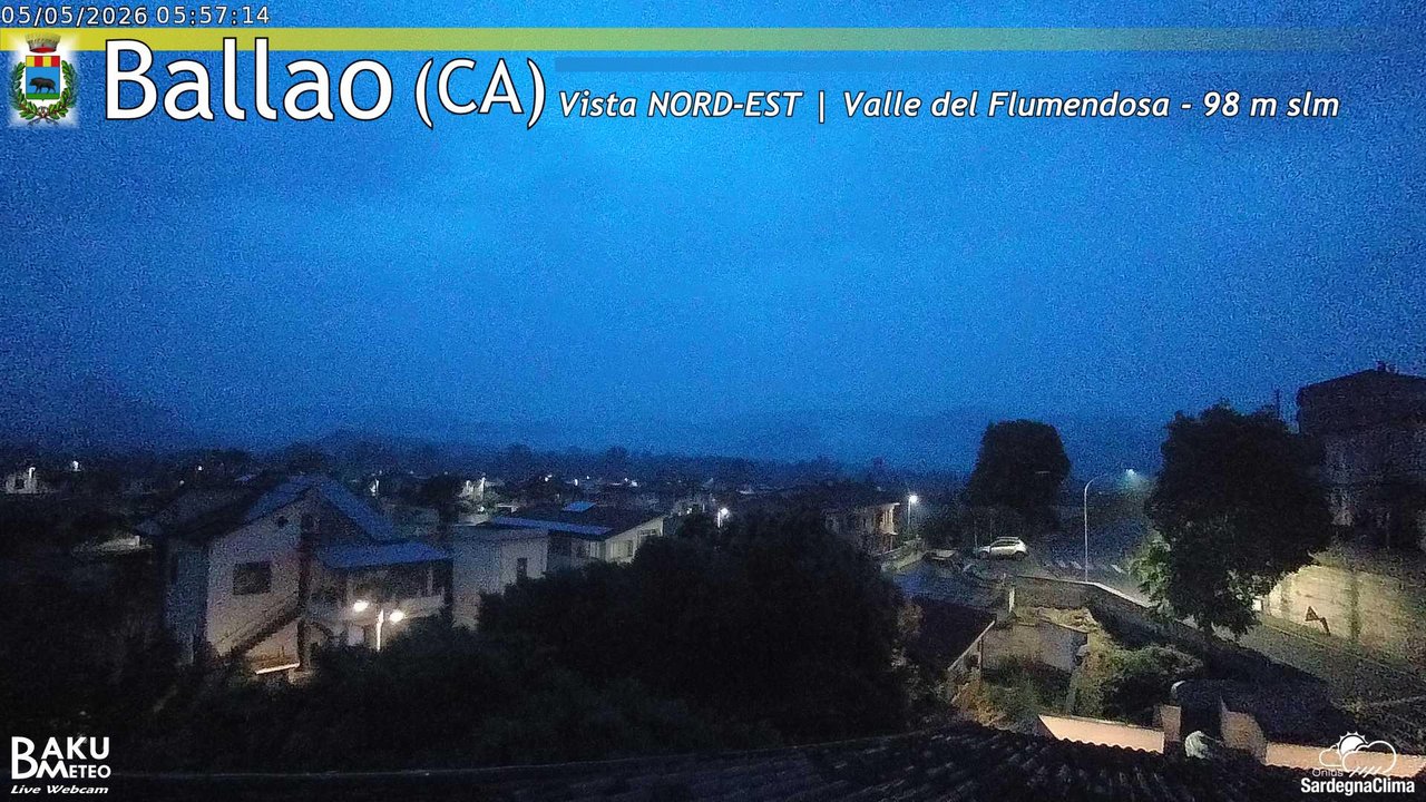 time-lapse frame, Ballao webcam