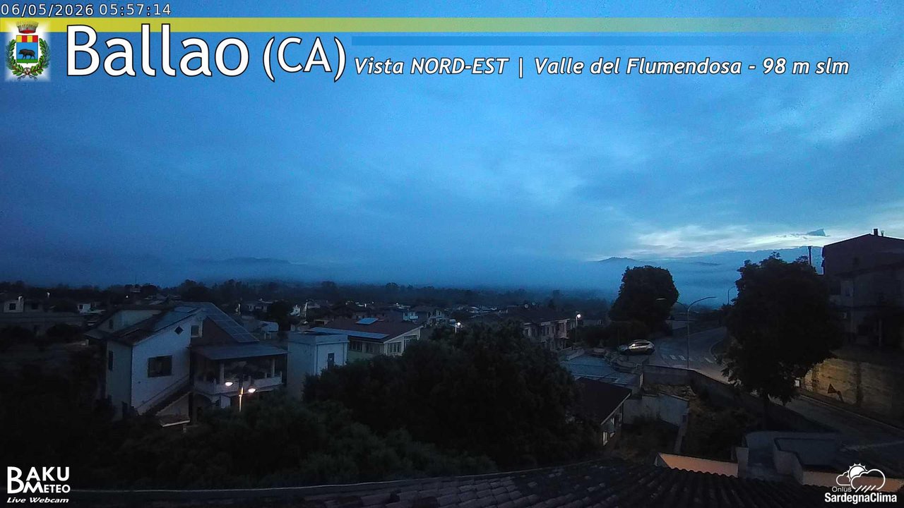 time-lapse frame, Ballao webcam
