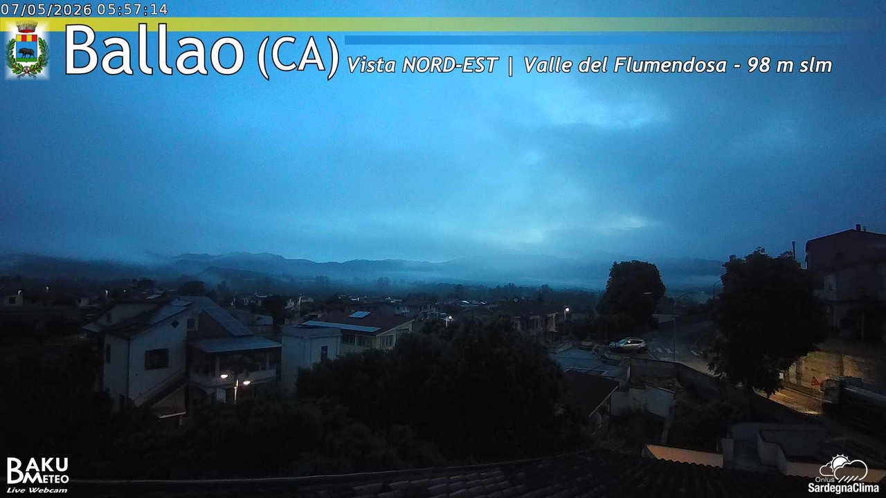 time-lapse frame, Ballao webcam