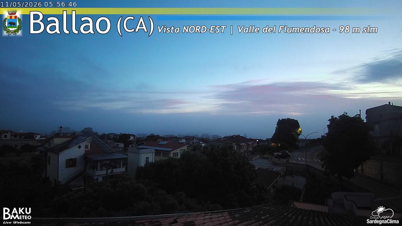time-lapse frame, Ballao webcam