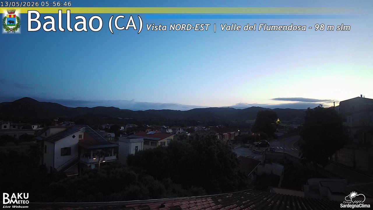 time-lapse frame, Ballao webcam