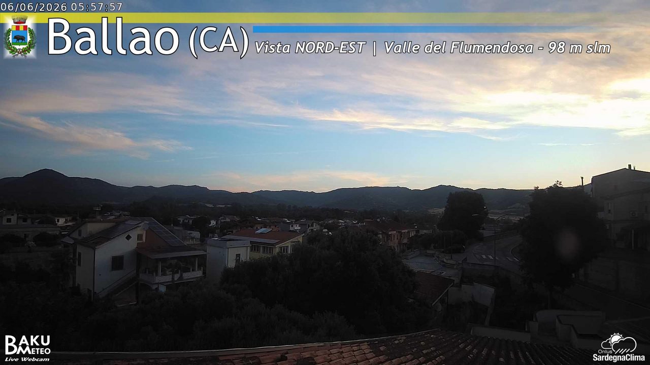 time-lapse frame, Ballao webcam