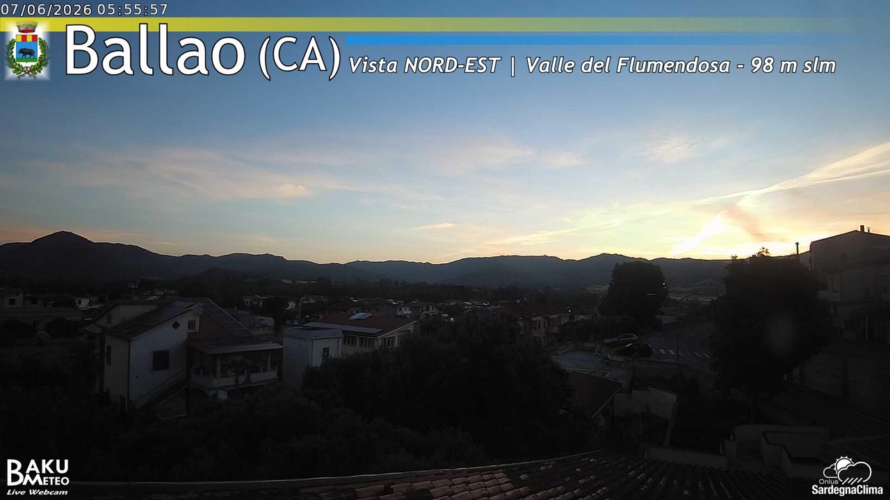 time-lapse frame, Ballao webcam