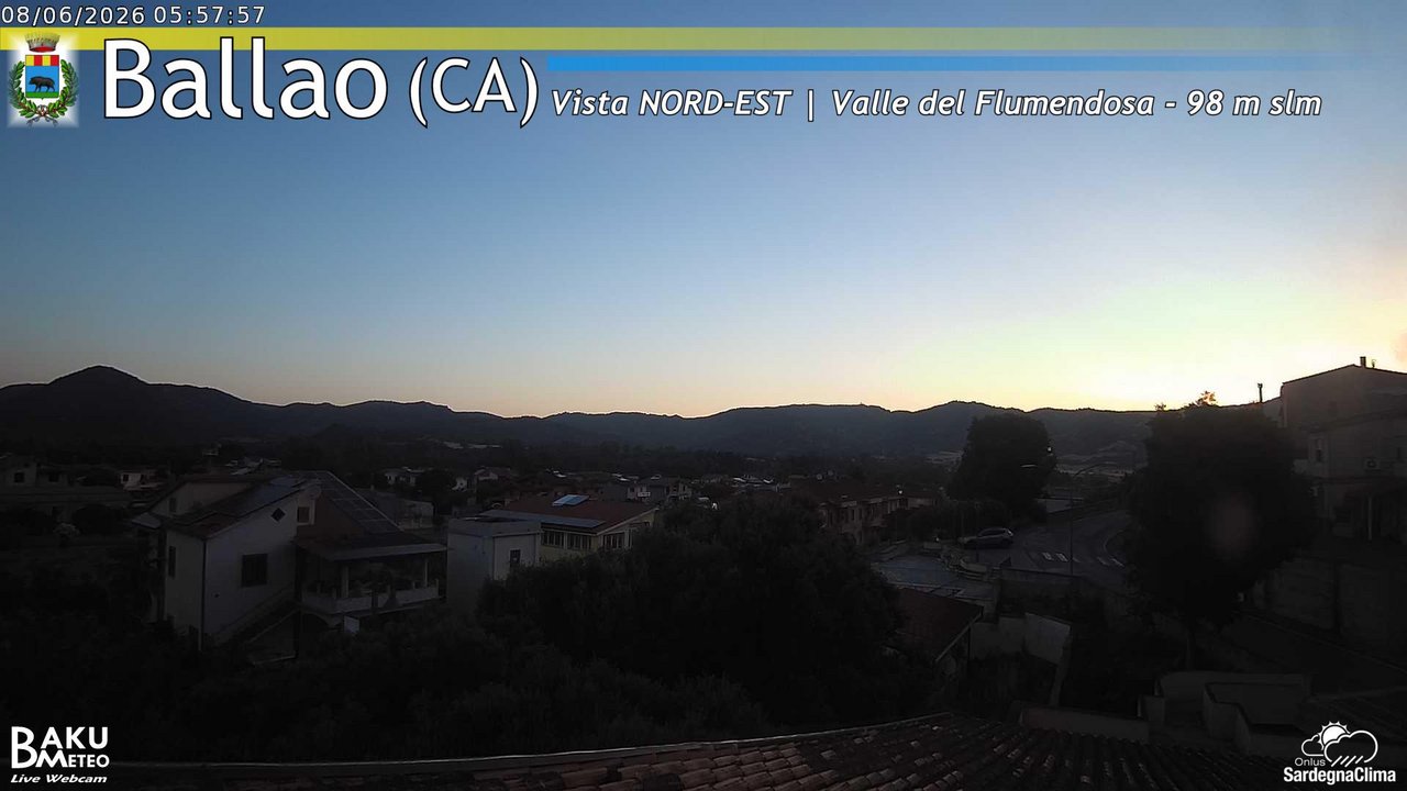 time-lapse frame, Ballao webcam