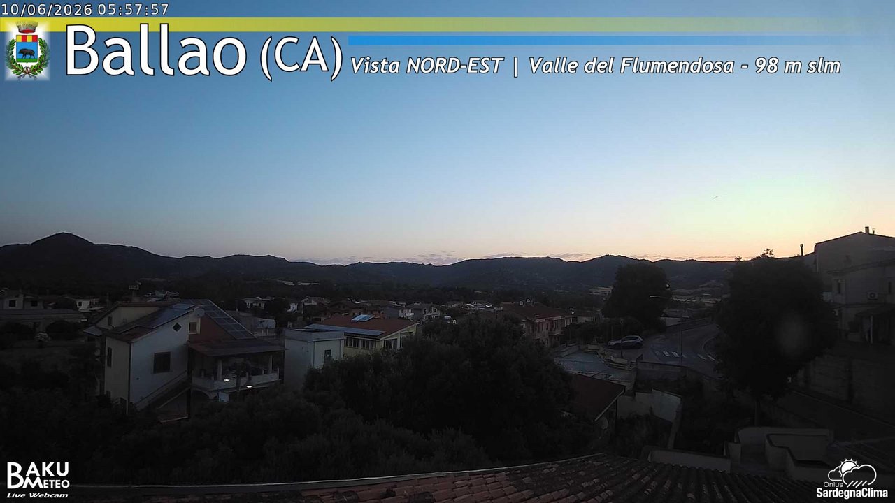 time-lapse frame, Ballao webcam