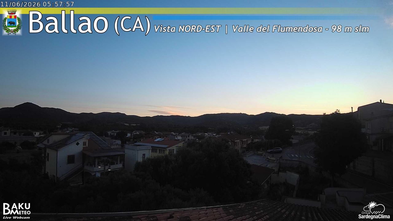 time-lapse frame, Ballao webcam