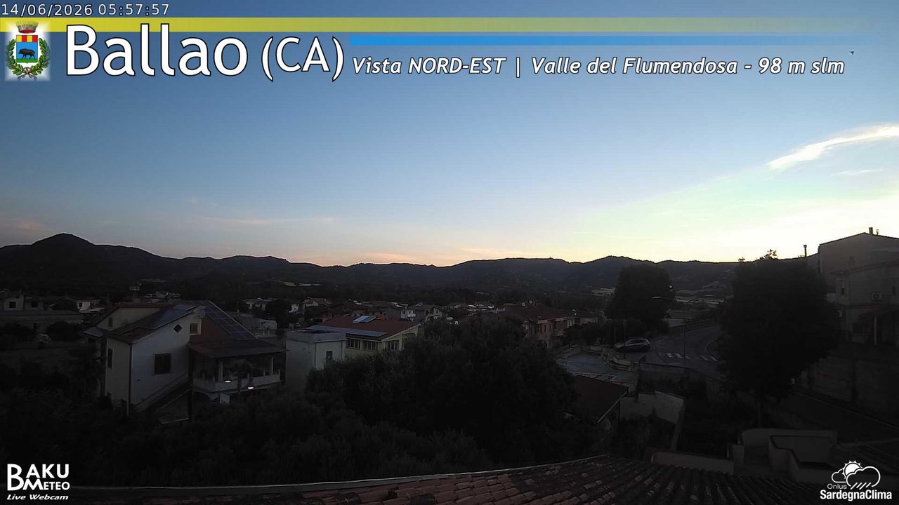 time-lapse frame, Ballao webcam
