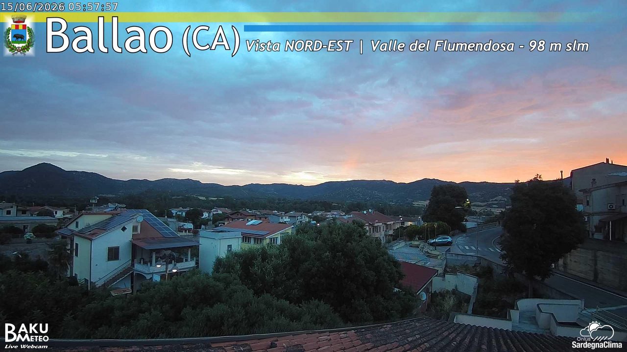 time-lapse frame, Ballao webcam