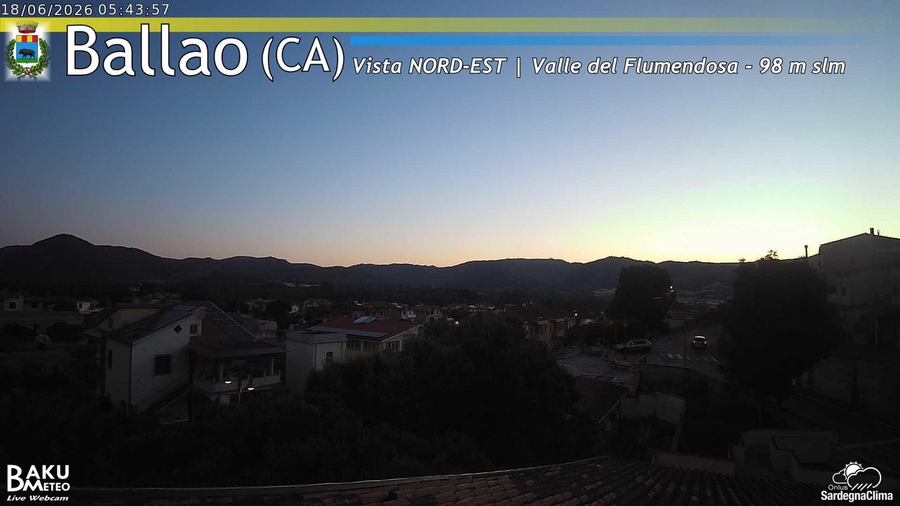 time-lapse frame, Ballao webcam