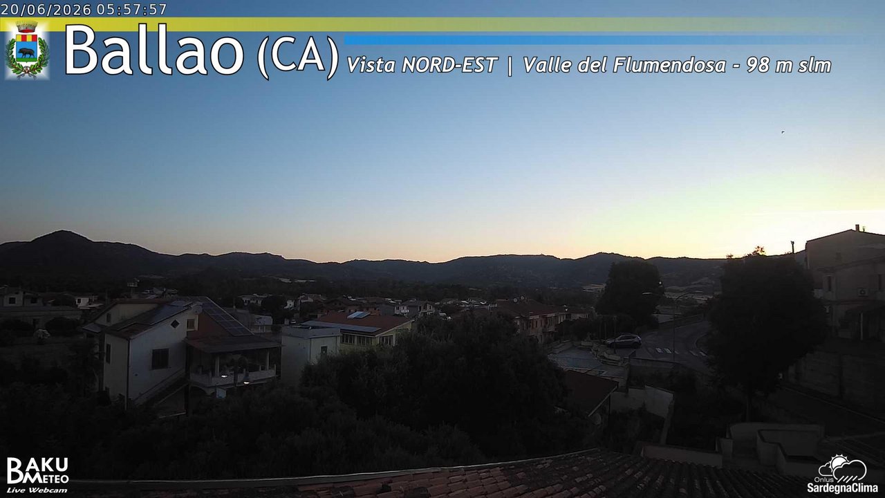 time-lapse frame, Ballao webcam