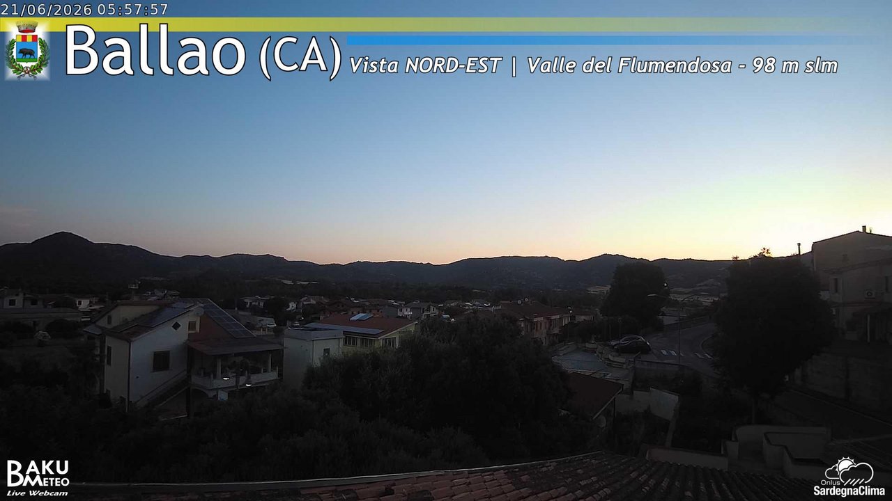 time-lapse frame, Ballao webcam
