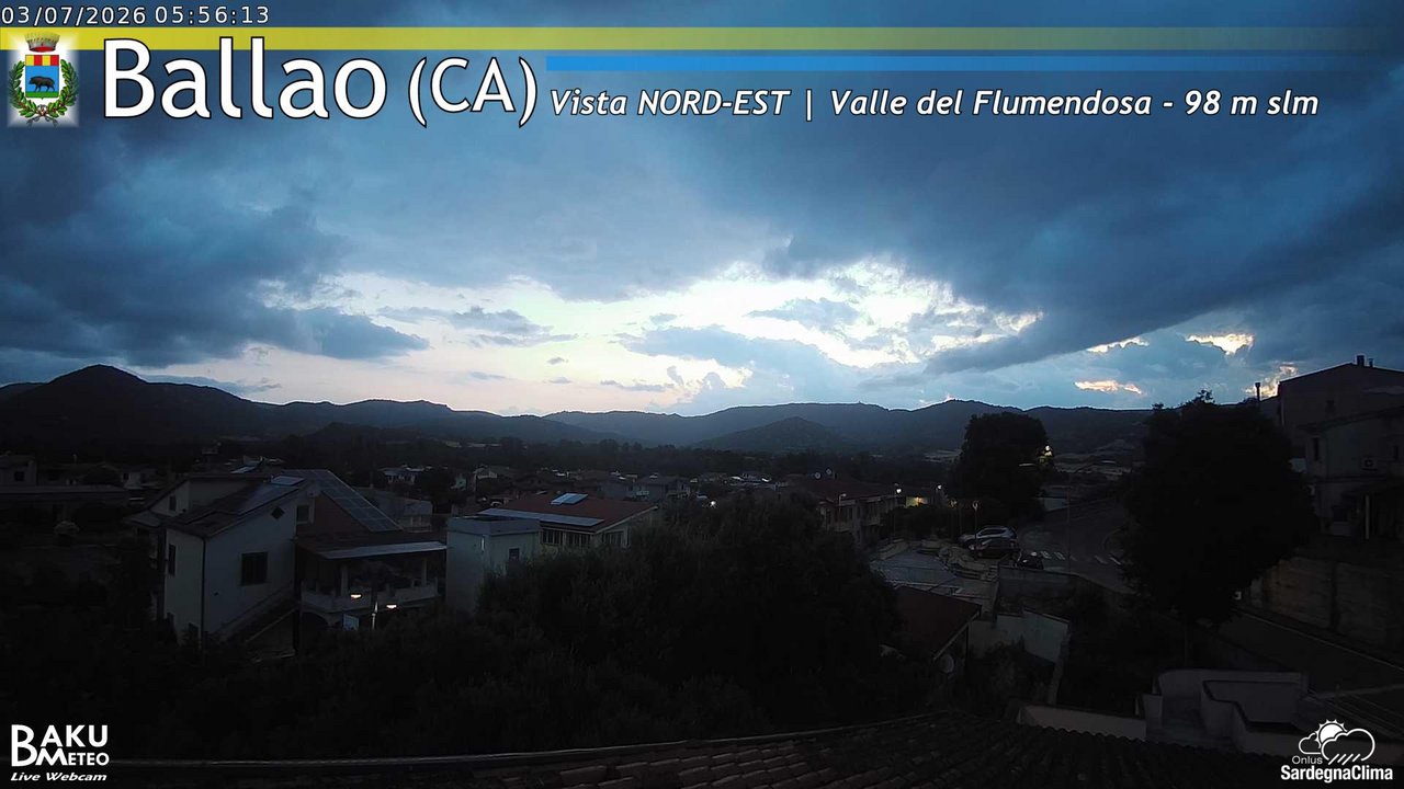 time-lapse frame, Ballao webcam