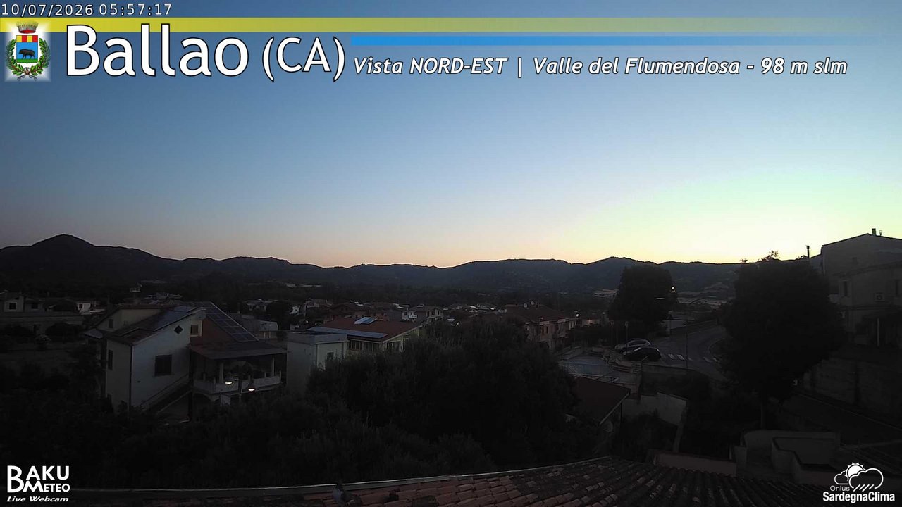 time-lapse frame, Ballao webcam