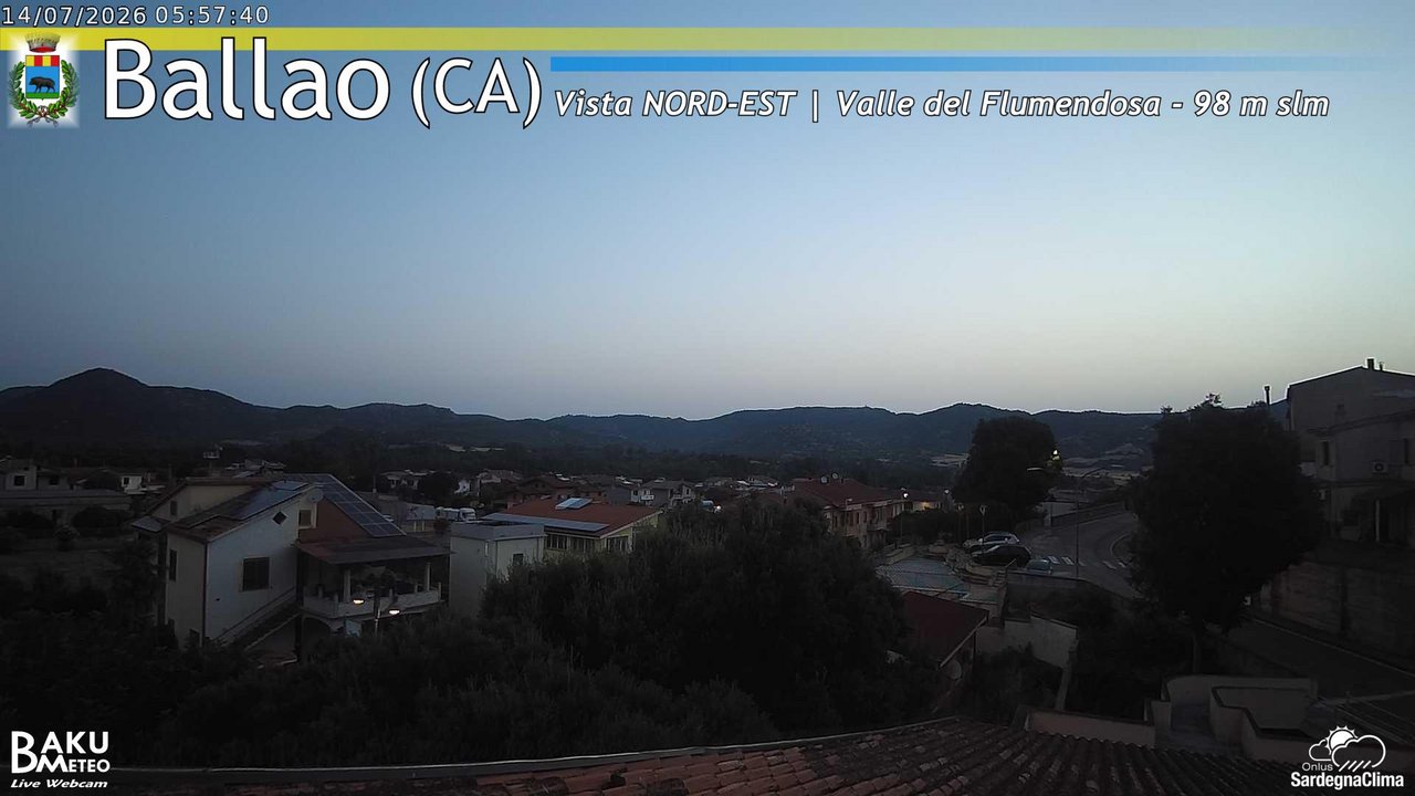 time-lapse frame, Ballao webcam