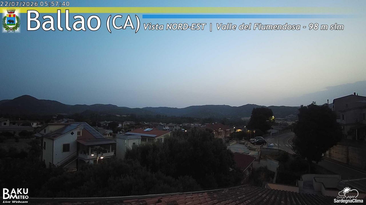 time-lapse frame, Ballao webcam