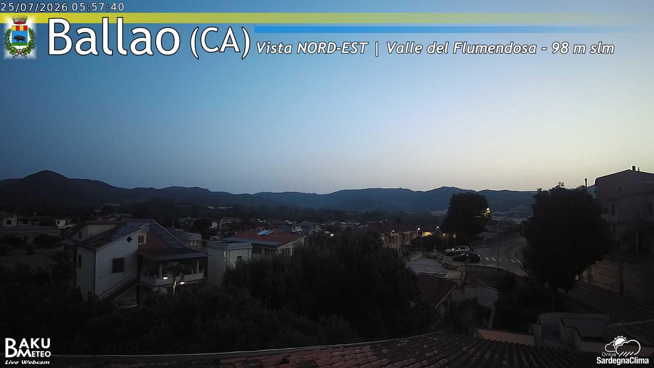 time-lapse frame, Ballao webcam