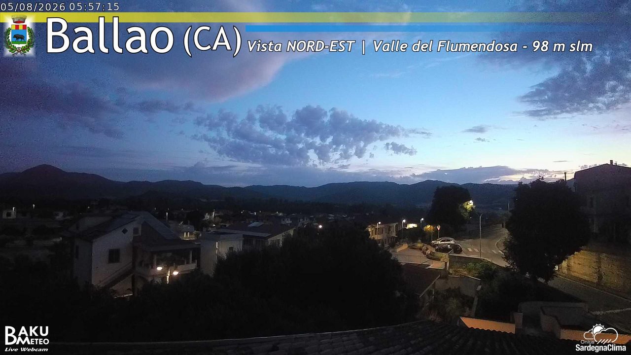 time-lapse frame, Ballao webcam