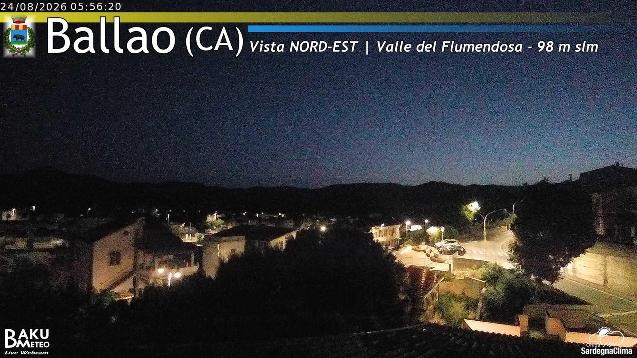 time-lapse frame, Ballao webcam