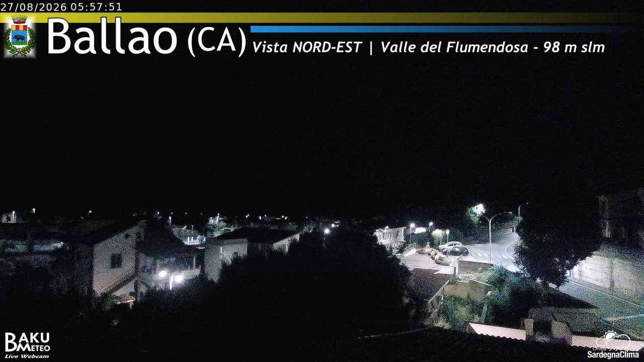 time-lapse frame, Ballao webcam