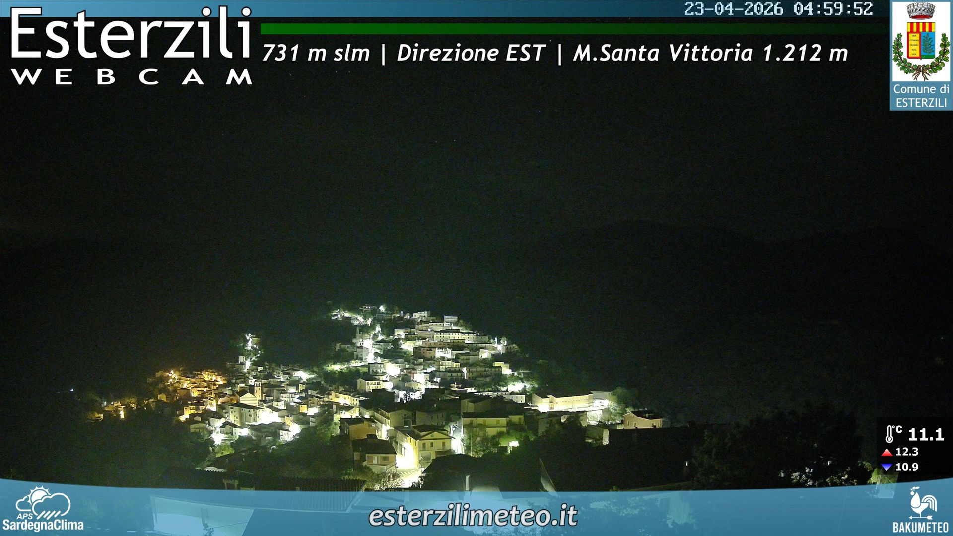 time-lapse frame, Esterzili webcam