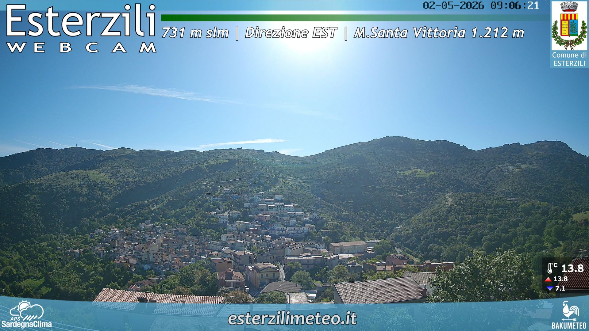 time-lapse frame, Esterzili webcam
