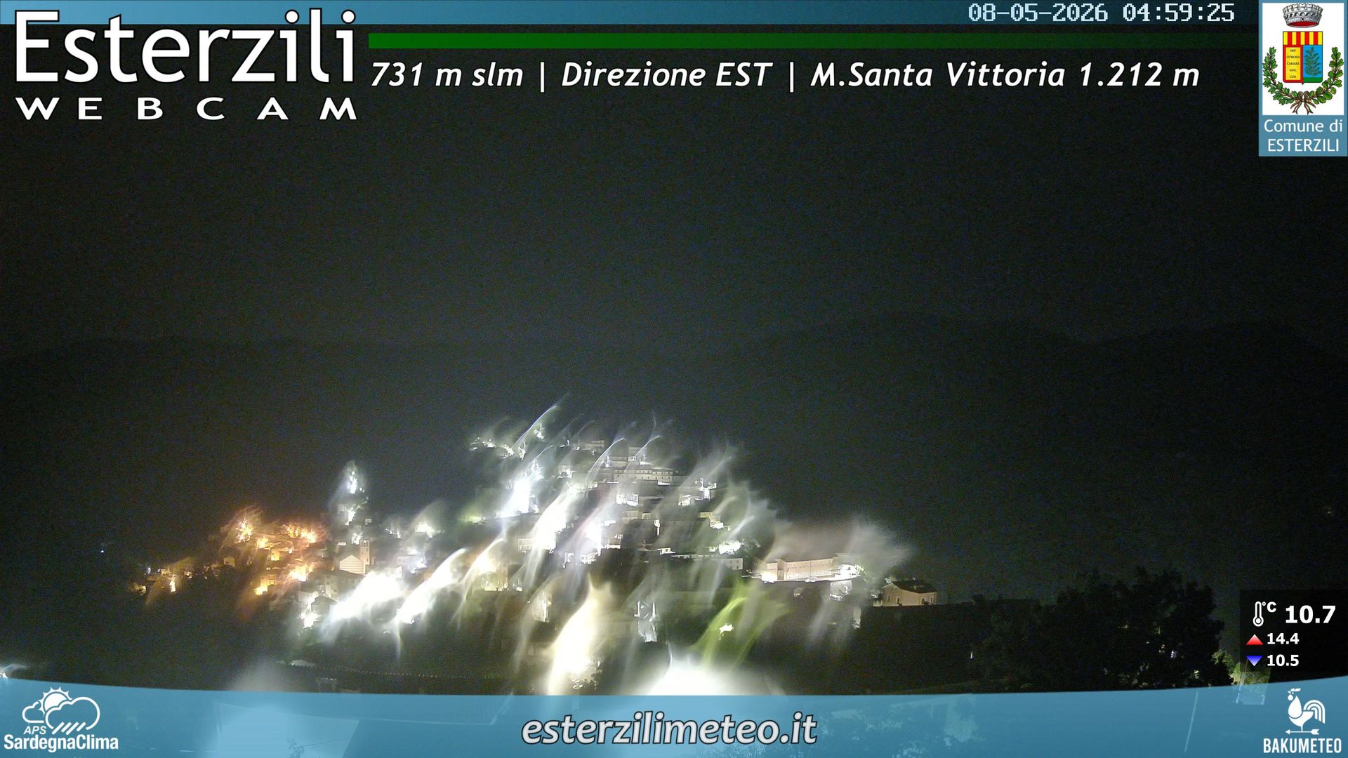 time-lapse frame, Esterzili webcam