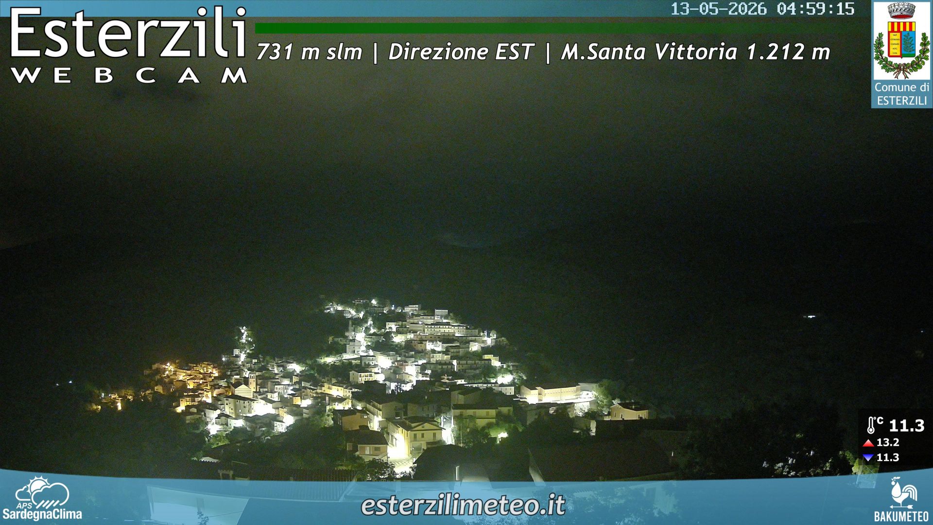 time-lapse frame, Esterzili webcam
