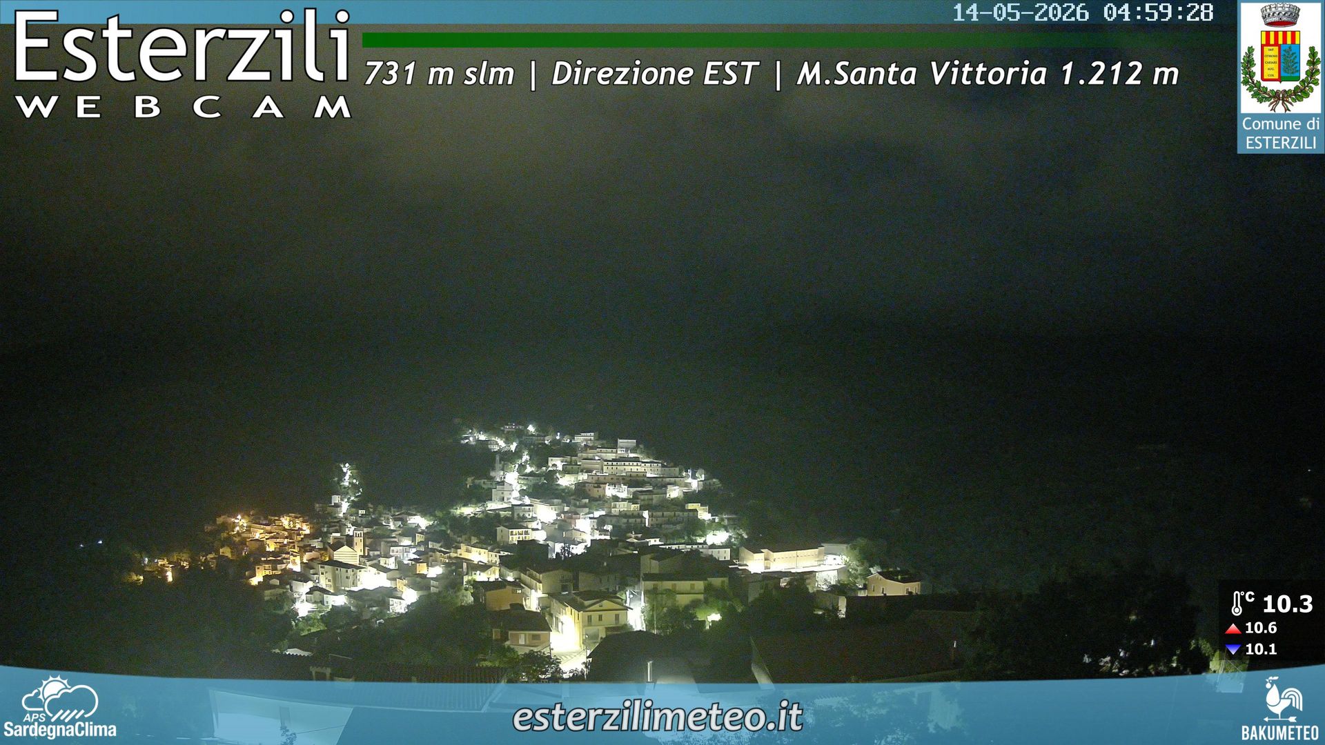 time-lapse frame, Esterzili webcam