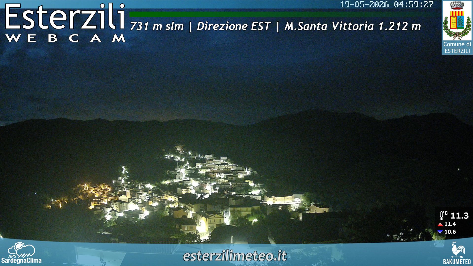 time-lapse frame, Esterzili webcam