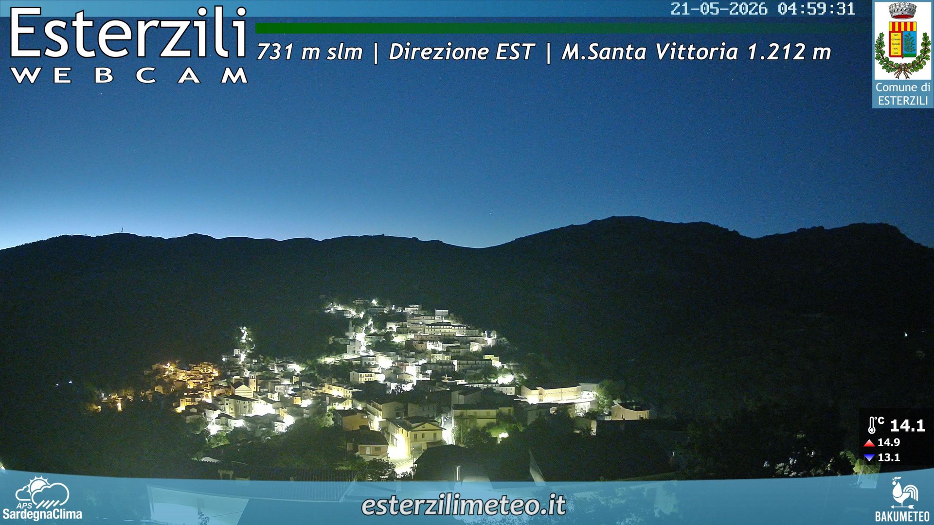time-lapse frame, Esterzili webcam