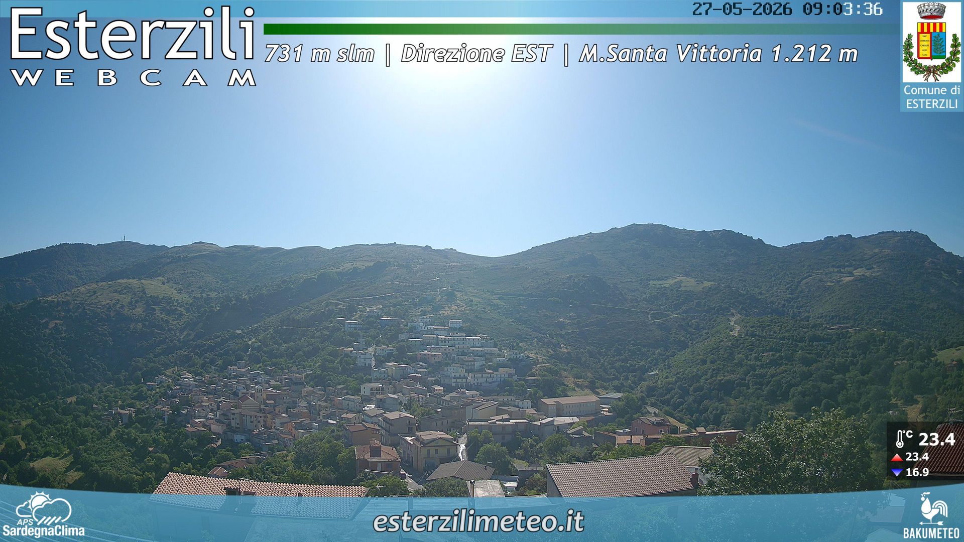 time-lapse frame, Esterzili webcam