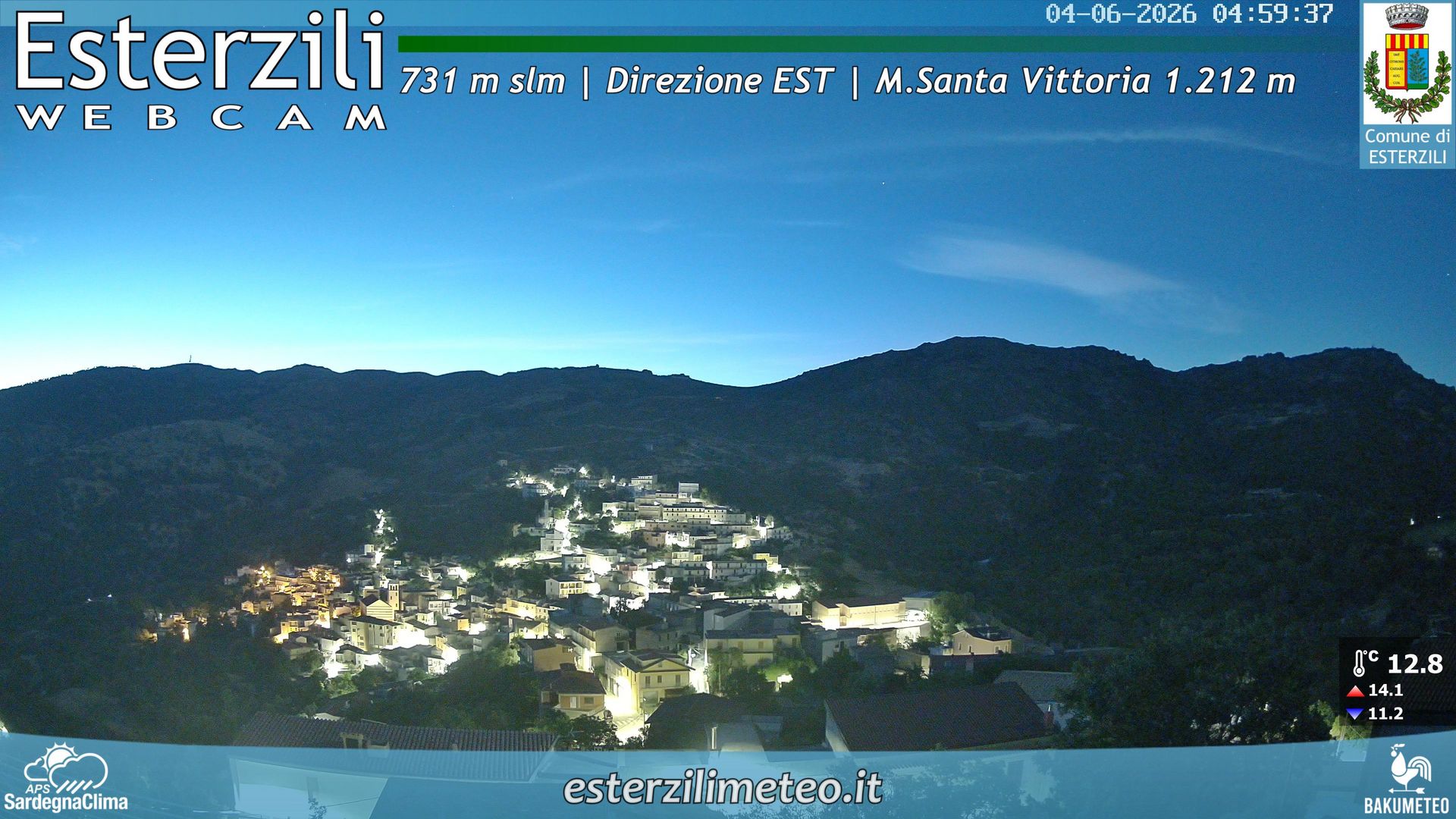 time-lapse frame, Esterzili webcam