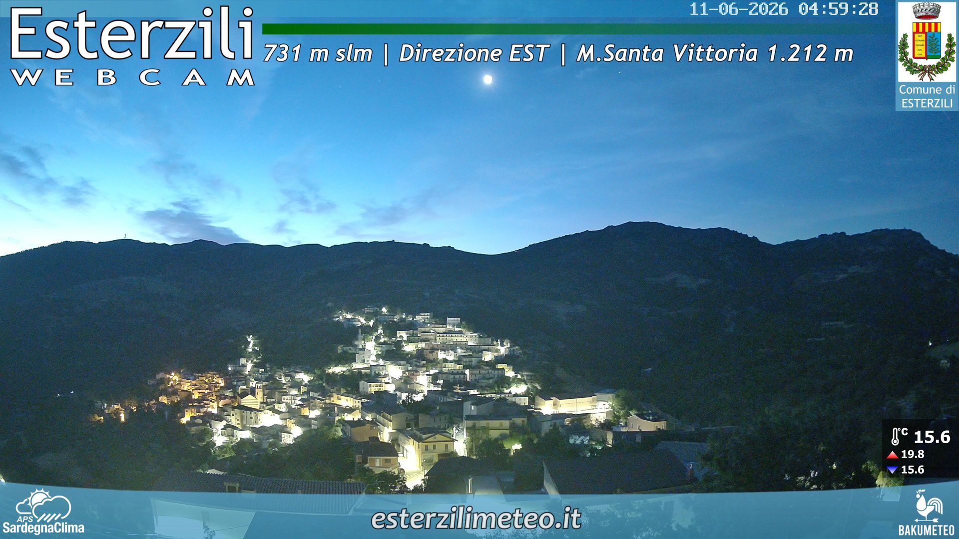 time-lapse frame, Esterzili webcam