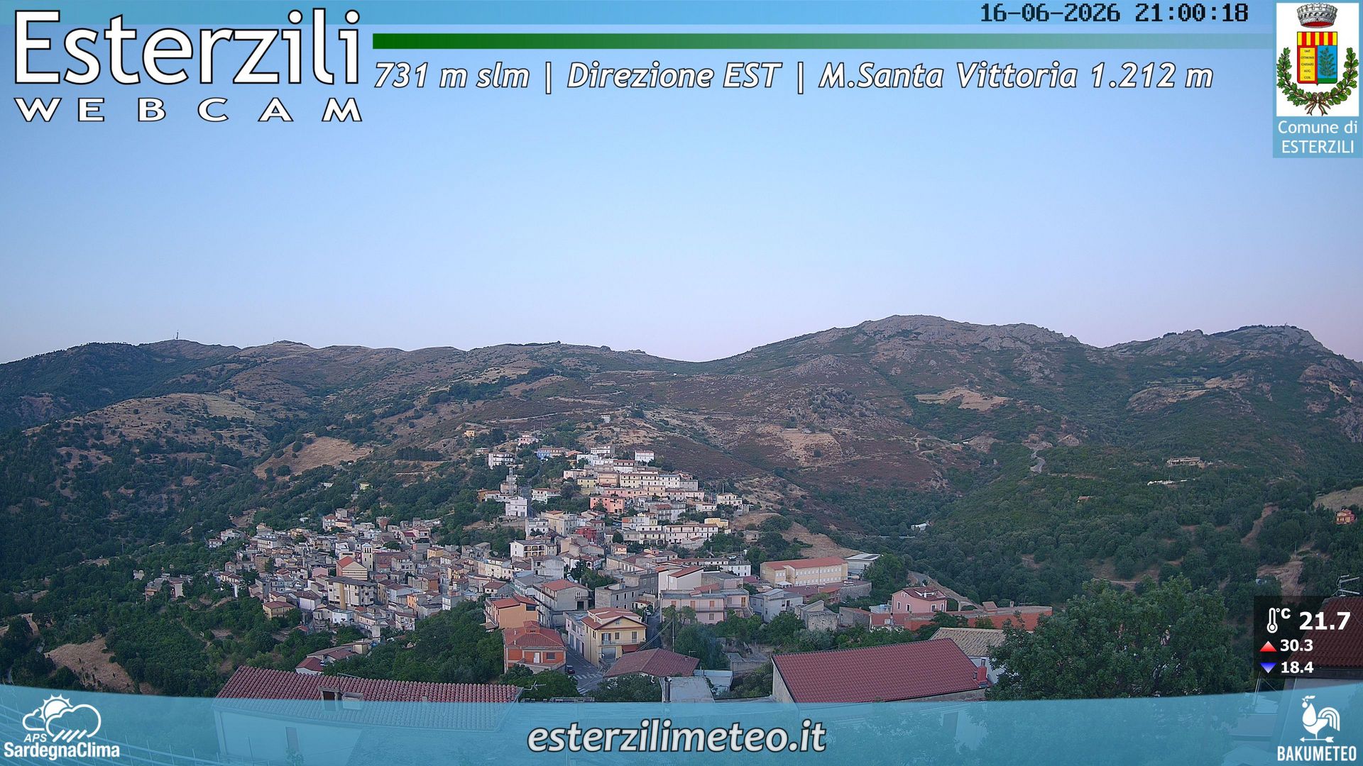 time-lapse frame, Esterzili webcam
