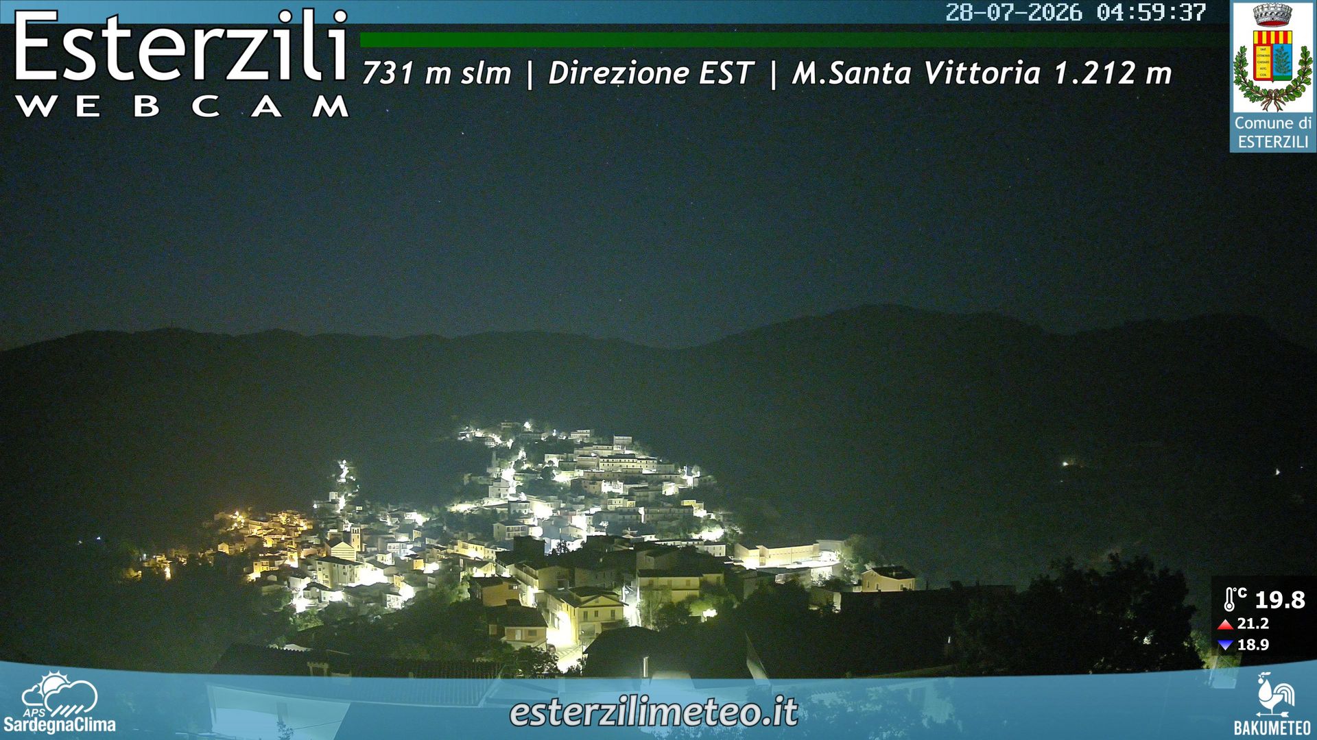 time-lapse frame, Esterzili webcam