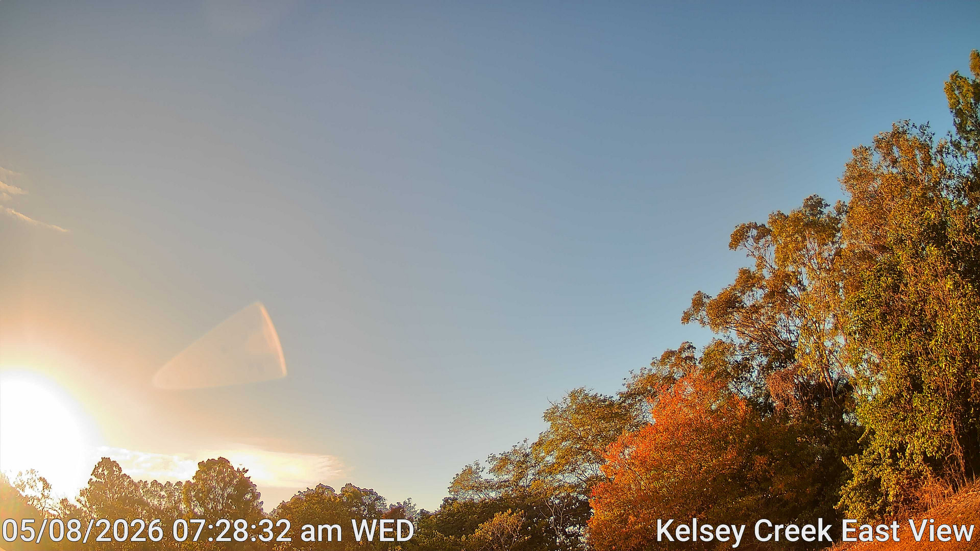 time-lapse frame, Kelsey Creek East View webcam