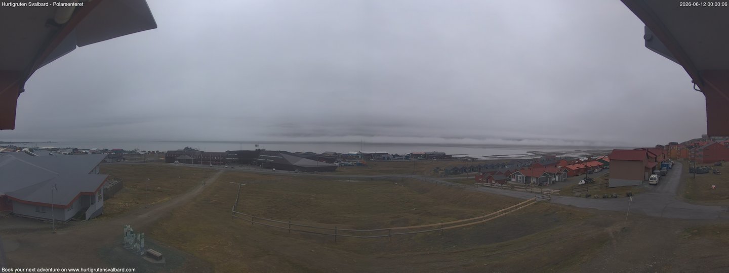 Hurtigruten Svalbard - Hiorthfjellet webcam time-lapse frame, Hurtigruten Svalbard - Hiorthfjellet webcam