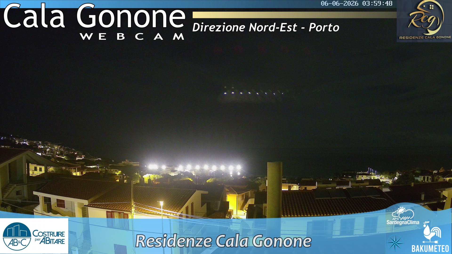 time-lapse frame, Cala Gonone Nord webcam